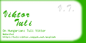 viktor tuli business card